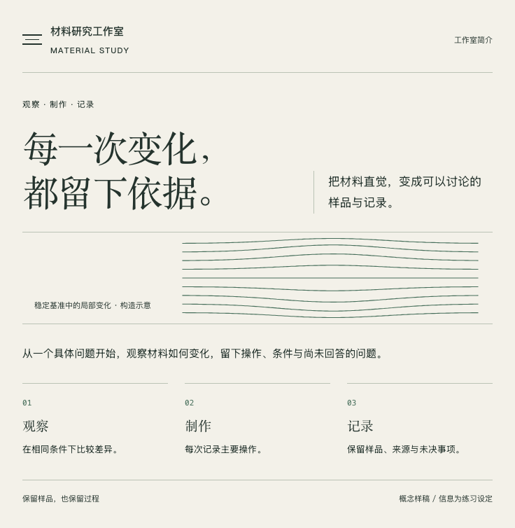 样品索引信息页